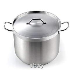 02616 Professional Grade Lid 30 Quart Stainless Steel Stockpot, Silver