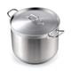 02616 Professional Lid 30 Quart Stainless Steel Stockpot, Silver