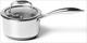 1 Quart Hybrid Pot With Glass Lid Non Stick Saucepan, Easy To Clean, Oven Safe
