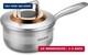 1 Quart Stainless Steel Saucepan With Lid, 6 Inch Hybrid Nonstick Sauce Pan, Smal