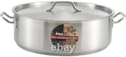 10-Quart Stainless Steel Induction Brazier Polished Premium