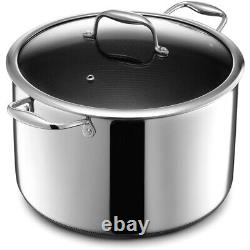 10-Quart Stockpot with Tempered Glass Lid, Dishwasher Safe, Induction Ready
