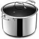 10-quart Stockpot With Tempered Glass Lid, Dishwasher Safe, Induction Ready