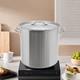 100 Quart Large Stock Pot Stainless Steel With Lid For Restaurant Kitchen Cooking