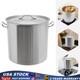100 Quart Large Stock Pot Stainless Steel With Lid For Restaurant Kitchen Cooking
