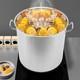100 Quart Large Stock Pot Stainless Steel With Lid For Restaurant Kitchen Cooking