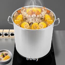 100 Quart Stainless Steel Large Stock Pot with Lid for Restaurant Kitchen Cooking 100 Quart Stainless Steel Large Stock Pot with Lid for Restaurant Kitchen Cooking