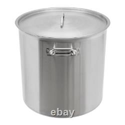 100 Quart Stainless Steel Large Stock Pot with Lid for Restaurant Kitchen Cooking 100 Quart Stainless Steel Large Stock Pot with Lid for Restaurant Kitchen Cooking