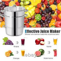 11-Quart Stainless Steel Fruit Juicer Steamer. 2684