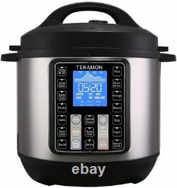 11-in-1 Multi-Use Instant Pot Black Stainless 6-Quart Slow Pressure, Rice Cooker