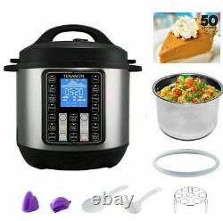 11-in-1 Multi-Use Instant Pot Black Stainless 6-Quart Slow Pressure, Rice Cooker