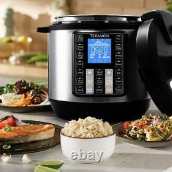 11-in-1 Multi-Use Instant Pot Black Stainless 6-Quart Slow Pressure, Rice Cooker