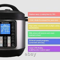 11-in-1 Multi-Use Instant Pot Black Stainless 6-Quart Slow Pressure, Rice Cooker