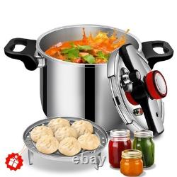 12.68 Quart Stainless Steel Pressure Cooker, Jumbo Large Capacity Stovetop Pr