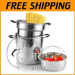 12 Quart Stainless Steel Pasta Cooker Set