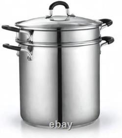12 Quart Stainless Steel Pasta Cooker Set