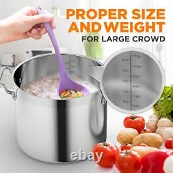 12-Quart Stainless Steel Stockpot 18/8 Food Grade Heavy Duty Large 12 Quart