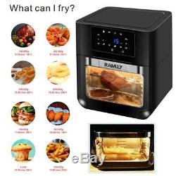 14 Quart Air Fryer Oven 1700W Air Fryer Oven with Rotisserie, Dehydrator Oven