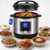 14-in-1 Electric Pressure Cooker 8 Quart, Stainless Steel Multi Cooker With L