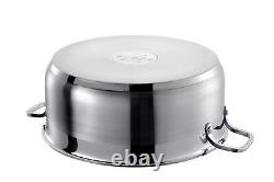 16.1 Quart Stainless Steel Stockpot Mirror Polished Soup Pot with Lid, Scratc