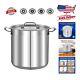 16-quart Stainless Steel Stockpot Heavy Duty Large Pot For Stew, Soup & More