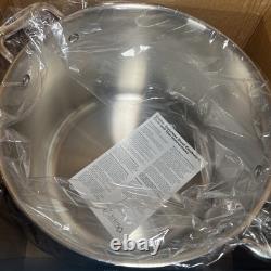 16 Quart Stock Pot w Lid 18/10 Professional Grade Tri-Ply Stainless Steel S