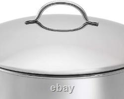 16 Quart Stockpots Stock Pasta Pots Home Kitchen Cookware Stainless Steel Silver