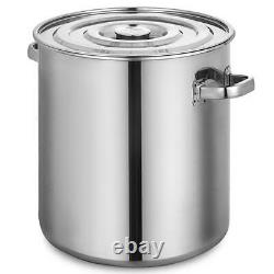 180qt Quart Heavy Duty Tri-ply Thick Base Stainless Steel Stock Pot Withlid