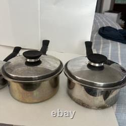 2-1 Quart & 2-3 Quart Lot Classic Stainless Steel Saucepan With Lids