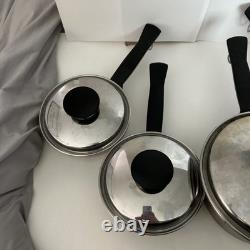 2-1 Quart & 2-3 Quart Lot Classic Stainless Steel Saucepan With Lids