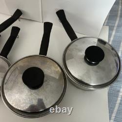 2-1 Quart & 2-3 Quart Lot Classic Stainless Steel Saucepan With Lids