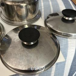 2-1 Quart & 2-3 Quart Lot Classic Stainless Steel Saucepan With Lids