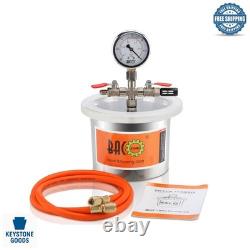 2 Quart Stainless Steel Vacuum Chamber Kit for Resin & Silicone