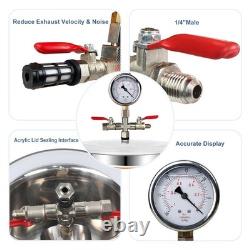 2 Quart Stainless Steel Vacuum Chamber Kit for Resin & Silicone