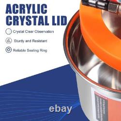 2 Quart Stainless Steel Vacuum Chamber with Acrylic Lid & Pump Included