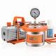 2 Quart Stainless Steel Vacuum Chamber With Pump For Resin And Epoxy Degassing