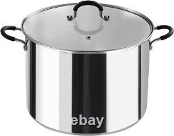 20 Quart Professional Stainless Steel Stockpot with Stay-Cool Handles Silver