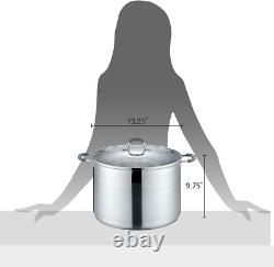 20 Quart Stainless Steel Canning Pot Set. Includes Canning Rack, Tongs, Jar L