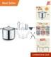 20 Quart Stainless Steel Canning Pot Set With Rack Tongs Lifter Funnel