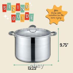 20 Quart Stainless Steel Canning Pot Set with Rack Tongs Lifter Funnel