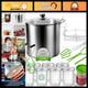 20 Quart Stainless Steel Canning Pot With Rack, Jars, Lifter Tongs & Pickling Ki