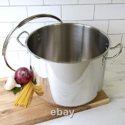 20 Quart Stockpot- 18/10 Premium Quality Tri-Ply Stainless Steel Stock Pot- Comm