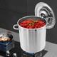 201 Stainless Steel Large Soup Pot With Lid 78 Quart Stainless Steel Stockpot