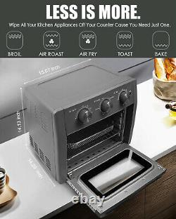 21 Quart Air Fryer Toaster Oven Convection Broil Roaster Dehydrator Countertop