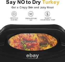22 Quart Stainless Steel Electric Roaster for Turkeys, Bakes & More Easy Clean