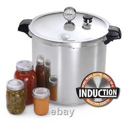 23 Quart Pressure Canner with Induction Compatible Base Stainless Steel