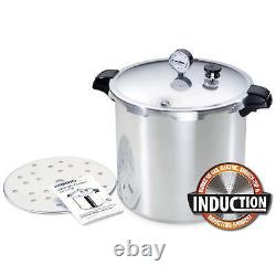 23 Quart Pressure Canner with Induction Compatible Base Stainless Steel