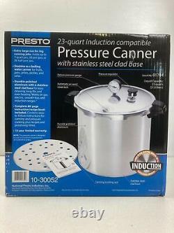 23 Quart Pressure Canner with Stainless Steel Induction Compatible Base Freeship