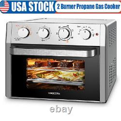 24 Quart 7 in 1 Air fryer Toaster Oven Family Convection Oven Stainless Steel