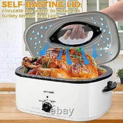 26 Quart Electric Roaster OvenTurkey Roaster Oven with Defrost Function